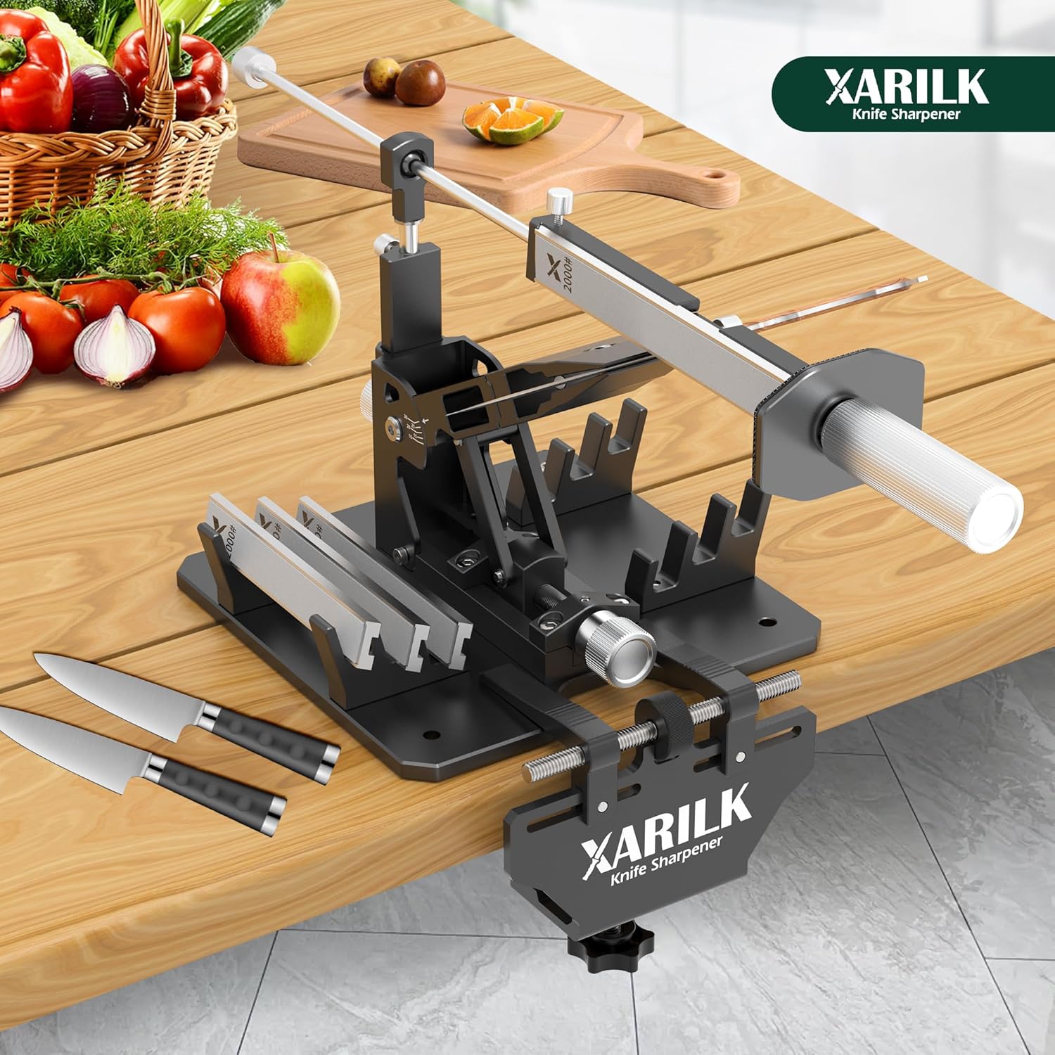 Aluminum Knife Sharpener Securing Clip 100